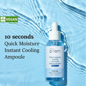 make p:rem Safe me. Relief watery ampoule