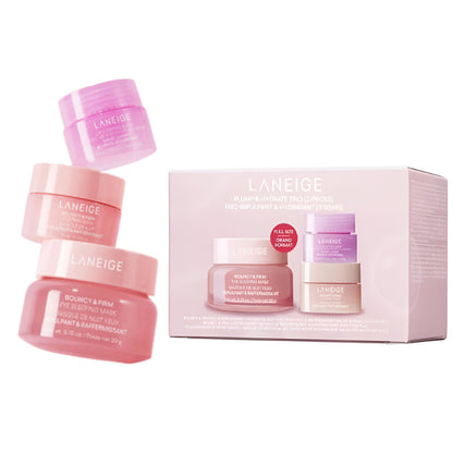 LANEIGE Eye & Lip Sleeping Mask Trio Plump+Hydrate Set